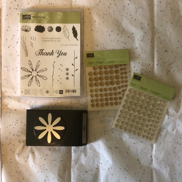 Stampin up Thank you Stamp & Punch - Picture 1 of 10